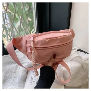 Ladies Crossbody Bags Solid Color Custom Women Sling Fanny Pack Women’s Chest Bag Hiking Waist Bag