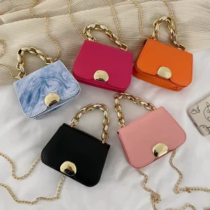 Ladies Designer Purse Women Shoulder Tote Vegan Pu Leather Hand Bag Chain Crossbody Messenger Handbags