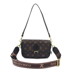 Ladies’ High end Vintage Cross body Bag. Made of Small square PU Material. Multi functional Suitable for Daily Use.8045