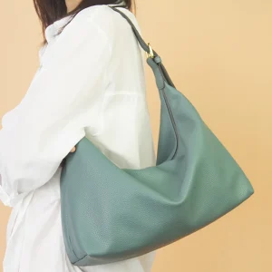 Ladies Hobo Bags Leather Hand Leather Canvas Handbag Shoulder Bag