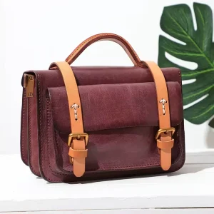 Ladies Leather Shoulder Satchel Bags Leather Designer Crossbody Bags for Women