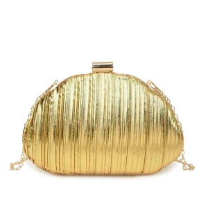 Ladies Party Clutch Bag for Women Fabric Purses Dress Clutch Bag Golden and Silver Color Dinner Evening Clutch Bags