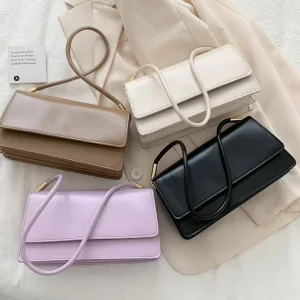 Ladies Purses and Handbags Women’s Solid Color Crossbody Bags Woman Shoulder Messenger Sling Bags