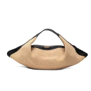 Ladies Stylish New Summer Weaving Shoulder CrossbodyBag Trending Vacation Designer Style Fashion Handbag for Shopping and Travel