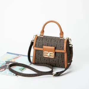Lady National Vintage Water Resistant Luxury Cross body Shoulder Handbag Portable Durable For Vacation Daily Outdoor Use