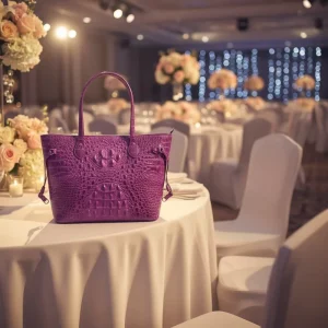 Lady Tote Handbag for Ladies Popular Luxury Crocodile Skin Genuine Leather Women