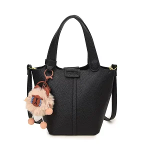 Lady’s Fashionable Bucket Bag with Hand Held Cross Body Design Made of PU Material Inner Lining Is Polyester Fiber