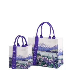 Laminated Canvas Tote Bag High Level Sense Three Dimensional Linen Design Custom Handbag Thickened Printed Logo Model