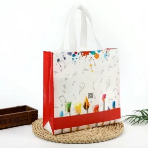 Laminated Non-Woven Tote Bag for Art Class Custom Logo Bulk Discount