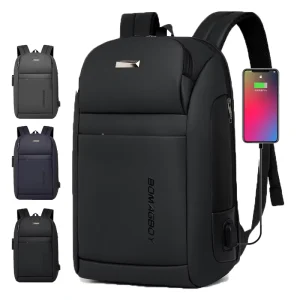 Laptop Backpack Large Capacity Leisure Business Travel Bag Shoulder Bag Waterproof University Student Schoolbag With USB