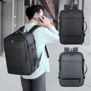 Laptop Backpacks Business 17 Inch Student Travel Backpack for Men’s USB Waterproof Laptop Backpack New Expansion Pack Luggage Bag