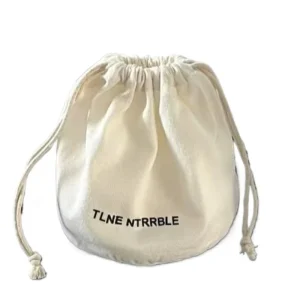 Large 3D Bottom Canvas Pouch Solid Color Anti Light Thickened Drawstring Storage Travel Bag 32cm X 27cm Dustproof China