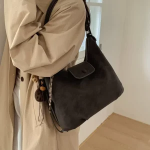 Large Capacity Bag Women’s Retro Versatile Casual Crossbody Bag Texture Multifunctional Single Shoulder Commuting Bag