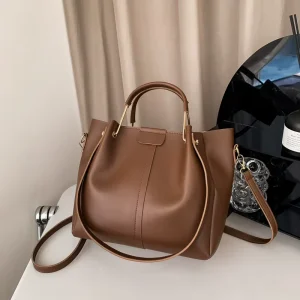 Large Capacity Bucket Ladies Shoulder Bag