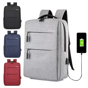 Large Capacity Business Waterproof Laptop Bags Supplier School Travel Women Men Smart Laptop Backpack With USB