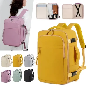 Large Capacity Carry-On Airplane Waterproof Short Distance Travel Business Trips Cabin Bags Mens Women Laptop Backpack