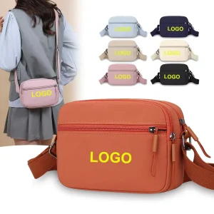 Large Capacity Casual Multi Layer Fashion Simple Outdoor Lightweight Horizontal Coin Purse Crossbody Shoulder Bag