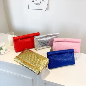 Large-Capacity Clutch Bag Solid Color Simple Elegant Work & Business Commuting Storage Urban Women’s Bag