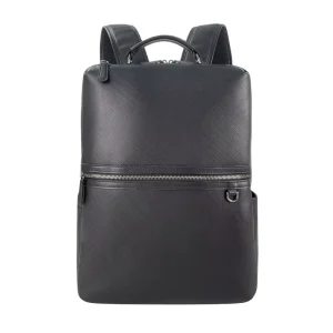 Large Capacity Custom Genuine Leather Business Laptop Backpack for Men for Hiking and Sports Casual Style College Backpack