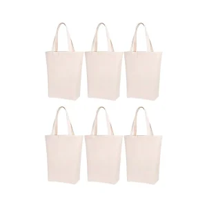 Large Capacity Custom Logo Cotton Tote Bag Eco Friendly Reusable Shopping Shoulder Messenger Canvas Tote Bags for Grocery