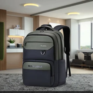 Large Capacity Detachable Ergonomic Strap Slim Fit Waterproof Breathable Lightweight Zipper Polyester Nylon Lining Laptop
