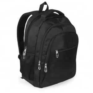 Large Capacity Fashion Laptop Backpack Zipper Closure Letter Pattern Waterproof Travel School Bag Featuring Air Cushion Belt