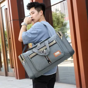 Large Capacity Foldable Travel Bag for Male and Female Students Long and Short Distance Travel Multifunctional Luggage Bag