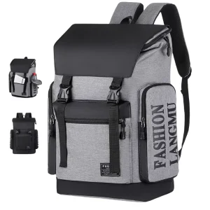 Large Capacity Laptop Backpack for Students Casual Waterproof Light weight College School Bag USB Charging Oxford Strap Backpack