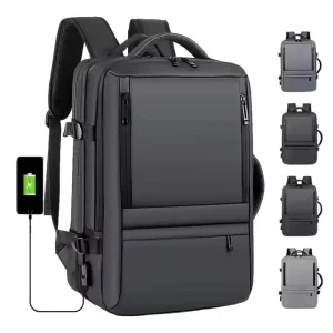 Large Capacity Multifunction Oxford Backpack Anti Theft Lightweight Business Smart Laptop Backpack Bag With USB Charging Port