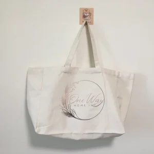 Large Capacity Organic Cotton Heat Canvas Shopping Bags Folding Tote Bags Reusable DIY Shoulder Bag Grocery Handbag Beige White