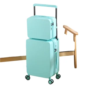 Large Capacity Outdoor Travel Bags Lightweight Waterproof ABS Main Material Password Function Suitcase Trolley Spinner Universal