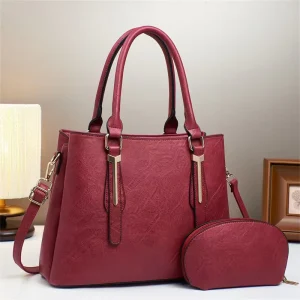 Large Capacity PU Ladies Handbag Women’s Shoulder Bag Graphic Satchel Fashionable Luxury Tote Purse