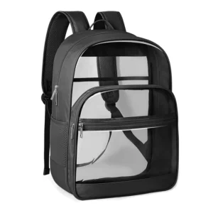 Large Capacity PVC Backpack Transparent Waterproof Travel Backpack for Men and Women Outdoor Schoolbag