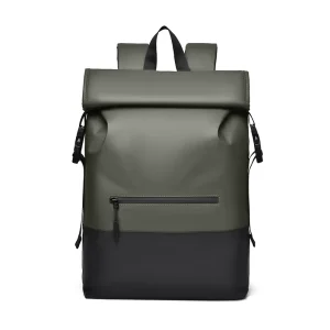 Large Capacity Rollup Rucksack Zipper Closure Sports Backpack Laptop Bag for School Student and Business