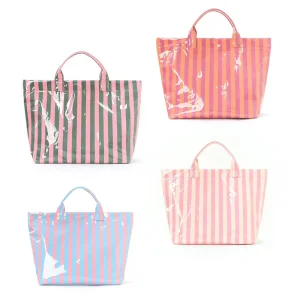 Large Capacity Summer Tote Bag PVC Dupont Paper Waterproof Kraft Paper Double Waterproof Beach Shopping Bag