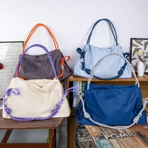 Large Capacity Tote Bag Japanese Style Ins Nylon Shoulder Crossbody Handbag