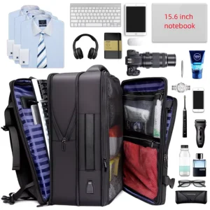 Large Capacity Travel Backpack Bag Multifunctional Men’s Business Laptop Backpack Smart Travel Backpack with USB Charging Port
