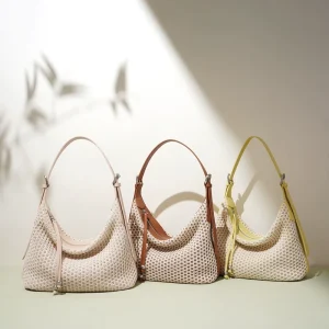 Large Capacity Vintage Brown Raffia Woven Luxury Waterproof Crossbody Ladies Bag Handbag Beach Travel Underarm Shoulder