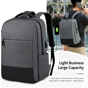 Large Capacity Waterproof Laptop Backpack Business Travel Office School with USB Charging Port