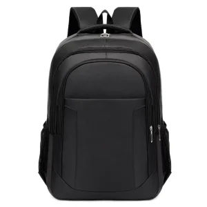 Large Capacity Waterproof Oxford Men’s Laptop Backpack Zipper Closure Rucksack for Travel and School for Computer Bag