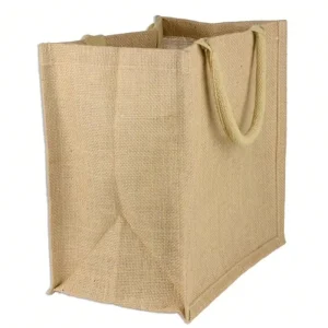 Large Jute Cute Vintage Tattoo Tote Shopping Bag