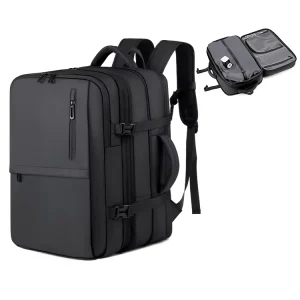 Large Luxury Laptop Backpack Airback Unisex Travel TSA Lock Vacuum Compression Backpack