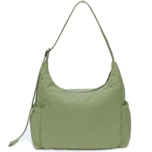 Large Nylon Crossbody Hobo Bag for Unisex Fashion Summer Lightweight Waterproof Casual Travel Shoulder Handbag Adjustable