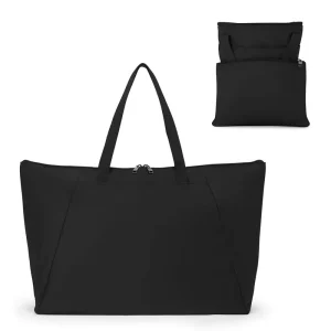 Large Recyclable Lightweight Foldable Women Tote Bag Easy Carry Nylon Shopping Travel Shoulder Tote Bags