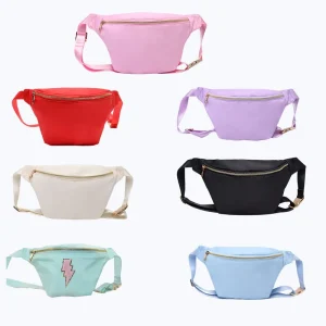 Large Size Outdoor Travel Designer Kids Fanny Pack Waterproof Crossbody Belt Bag Nylon Sling Bags for Women