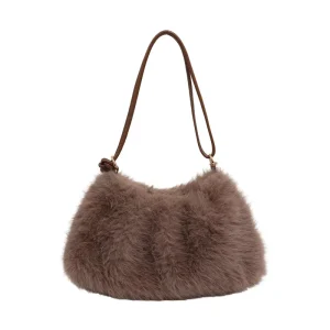 Large capacity High end Sense To Work Commuting Crossbody Bucket Bag Women’s New Diagonal Span Plush Bag