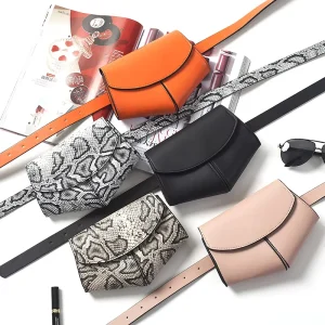 Latest Fashion Waist Belt Bag Convenient Carrying Women PU Fashion Belt Bag