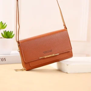 Latest Style Fashionable Zipper Wallet Shoulder Bags for Women and Girls Portable Handbags
