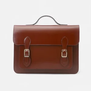Leather Business Satchel Bag Women Messenger Work Handbag