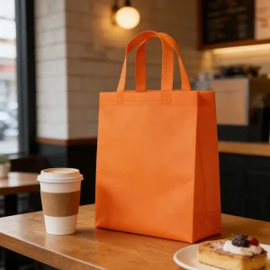 Lightweight Eco Non Woven Bag Reusable Tote Bag Custom Logo Printed Promotional Shopping Bag Durable for Advertising and Gift